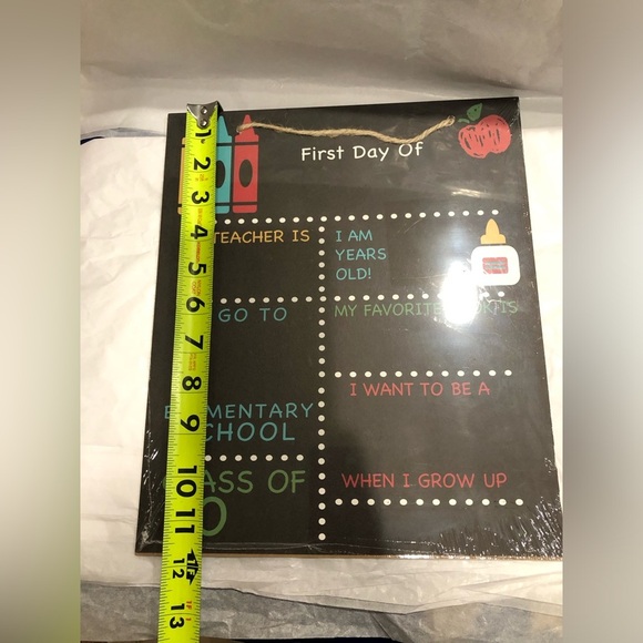 2pack ‘My First Day of‎ School’ personalized Chalkboard for back to school stand - Picture 9 of 10